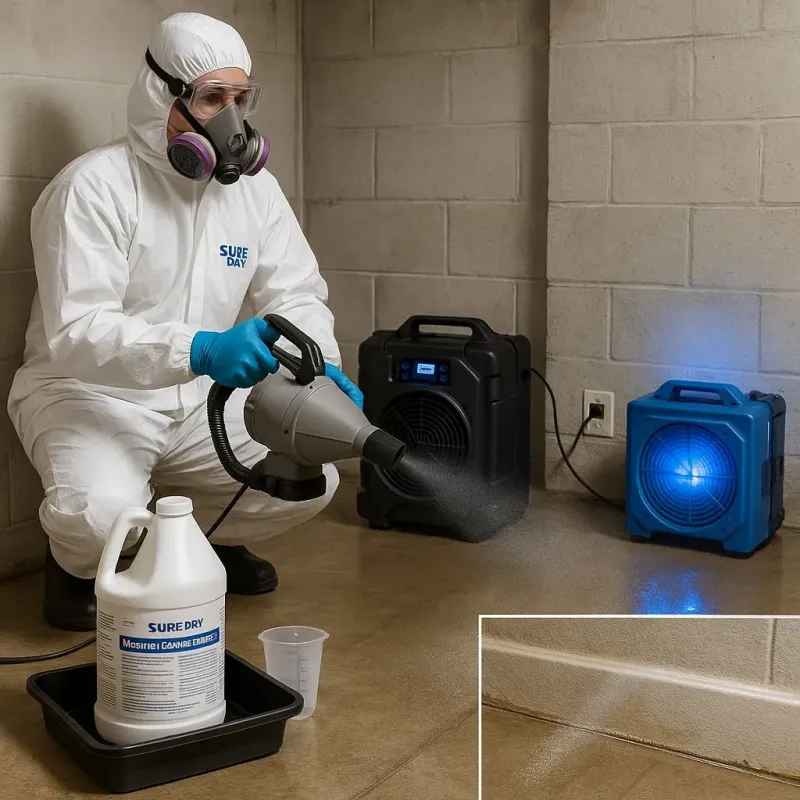 Sanitization and Odor Removal process in Topsfield, MA
